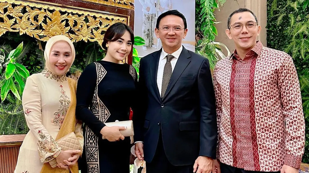 Ahok dan Puput Nastiti Devi di Pernikahan Cucu Megawati