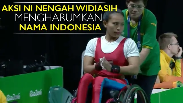 Video aksi membanggakan Ni Nengah Widiasih atlet paralimpik Indonesia yang berhasil mempersembahkan medali pertama bagi Indonesia.