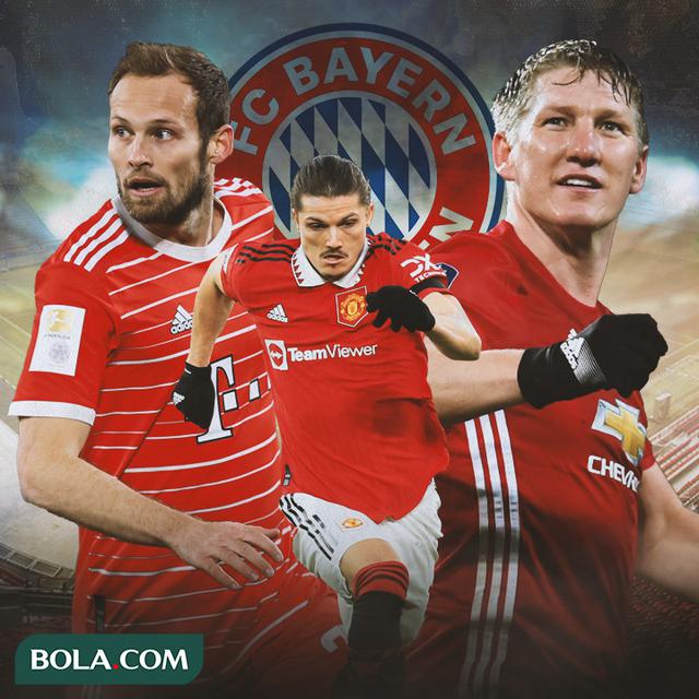 Bayern Munchen - Daley Blind, Bastian Schweinsteiger, Marcel Sabitzer