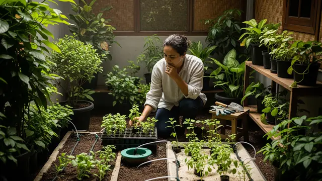 Cara Membuat Kebun Slow Living di Lahan Sempit/AI Generated