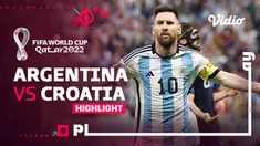 Berita video highlights pertandingan semifinal Piala Dunia 2022, Argentina melawan Kroasia. Argentina menang dengan skor 3-0 dan melaju ke final.
