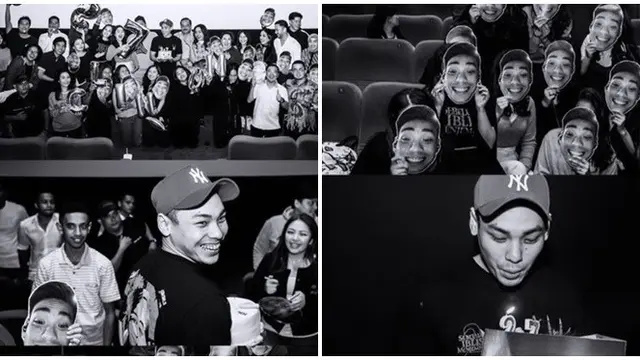 6 Momen Kejutan Ulang Tahun Rob Clinton dari Chelsea Islan, Sewa Studio Bioskop