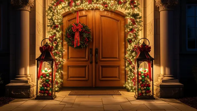 12 Ide Dekorasi Pintu Masuk Natal yang Bikin Tamu Terpukau, Simpel Anti Ribet