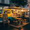 Warung Food Truck Statis (Dilengkapi Tenda Tambahan)/Warung Semi Permanen Minimalis (Sumber: gemini.com)