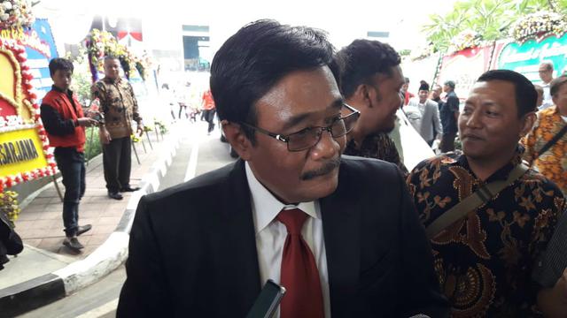 Mantan Wagub DKI Jakarta Djarot Saiful Hidayat menghadiri pelantikan anggota DPRD DKI Jakarta periode 2019-2024, Senin (26/8/2019).