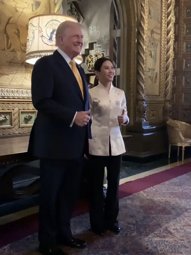 Tampilan Angela Tanoesoedibjo Bertemu Donald Trump Sebelum Pelantikan Presiden Amerika. [@angelatanoesoedibjo]