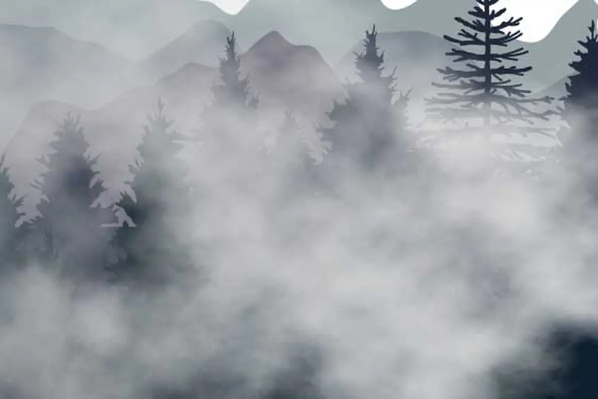 Ilustrasi kabut asap