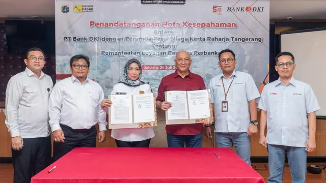 Bank DKI dan Perumda Pasar Niaga Kerta Raharja sepakat menjalin kerja sama, khususnya dalam rangka pemanfaatan layanan fasilitas perbankan secara lebih luas dan optimal.