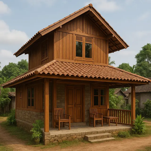 7 Gambar Rumah Sederhana Ukuran 6x9 di Kampung 2 Lantai, Estetik Bikin