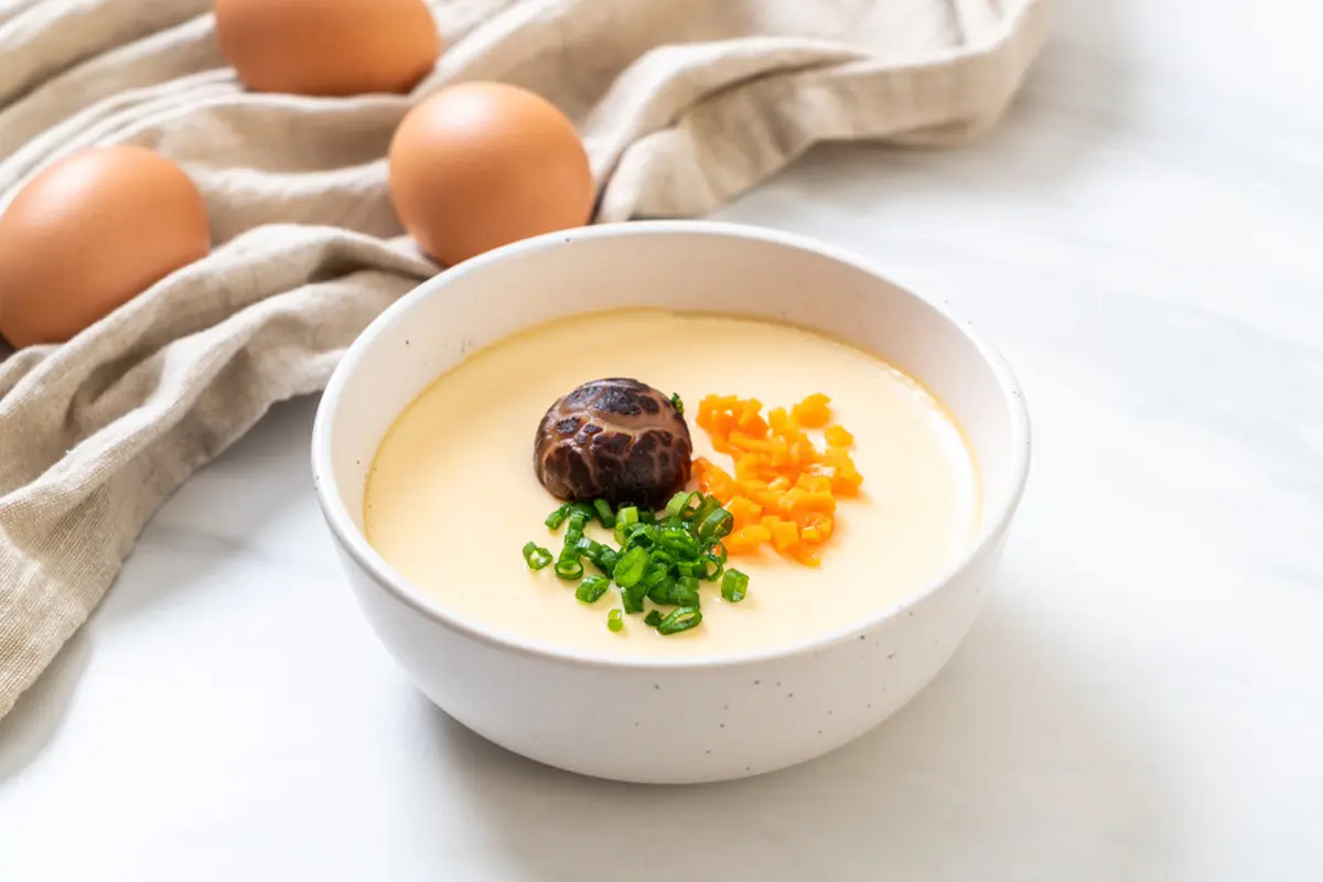 telur kukus lembut
