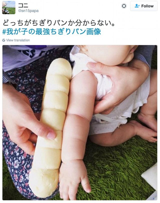 Tangan bayi yang sangat mirip dengan roti | Photo: Copyright asiantown.net