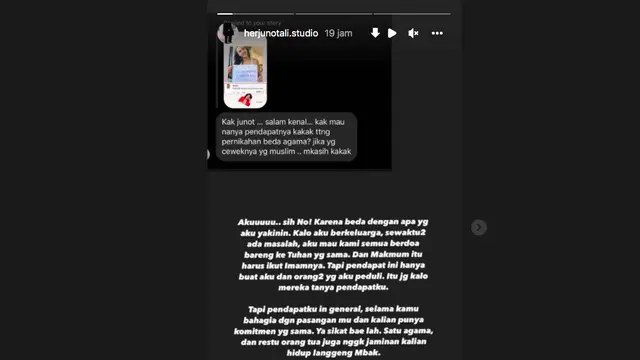 Herjunot Ali Tak Mau Menikah Beda Agama: Aku Mau Kami Berdoa ke Tuhan yang Sama