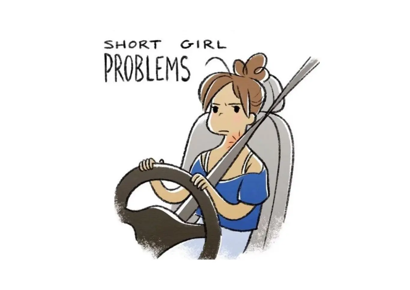 Seat belt selalu membuat leher sakit. (Via: buzzfeed.com)