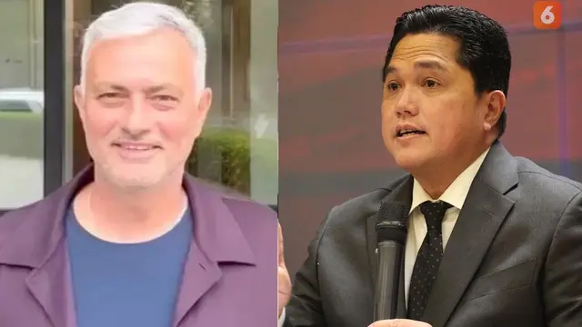 Jose Mourinho dan Erick Thohir. (Instagram/ erickthohir dan (Bola.com/Bagaskara Lazuardi))