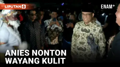 VIDEO: Malam 1 Suro, Anies Baswedan Nonton Wayang di Parangkusumo