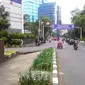 Jalan Diponegoro, Menteng, Jakarta Pusat, sepi dari joki 3 in 1, Selasa (5/4/2016), (Liputan6.com/Ahmad Romadoni)