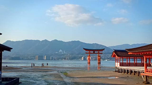 Kuil Itsukushima, Miyajima, Prefektur Hiroshima, Jepang