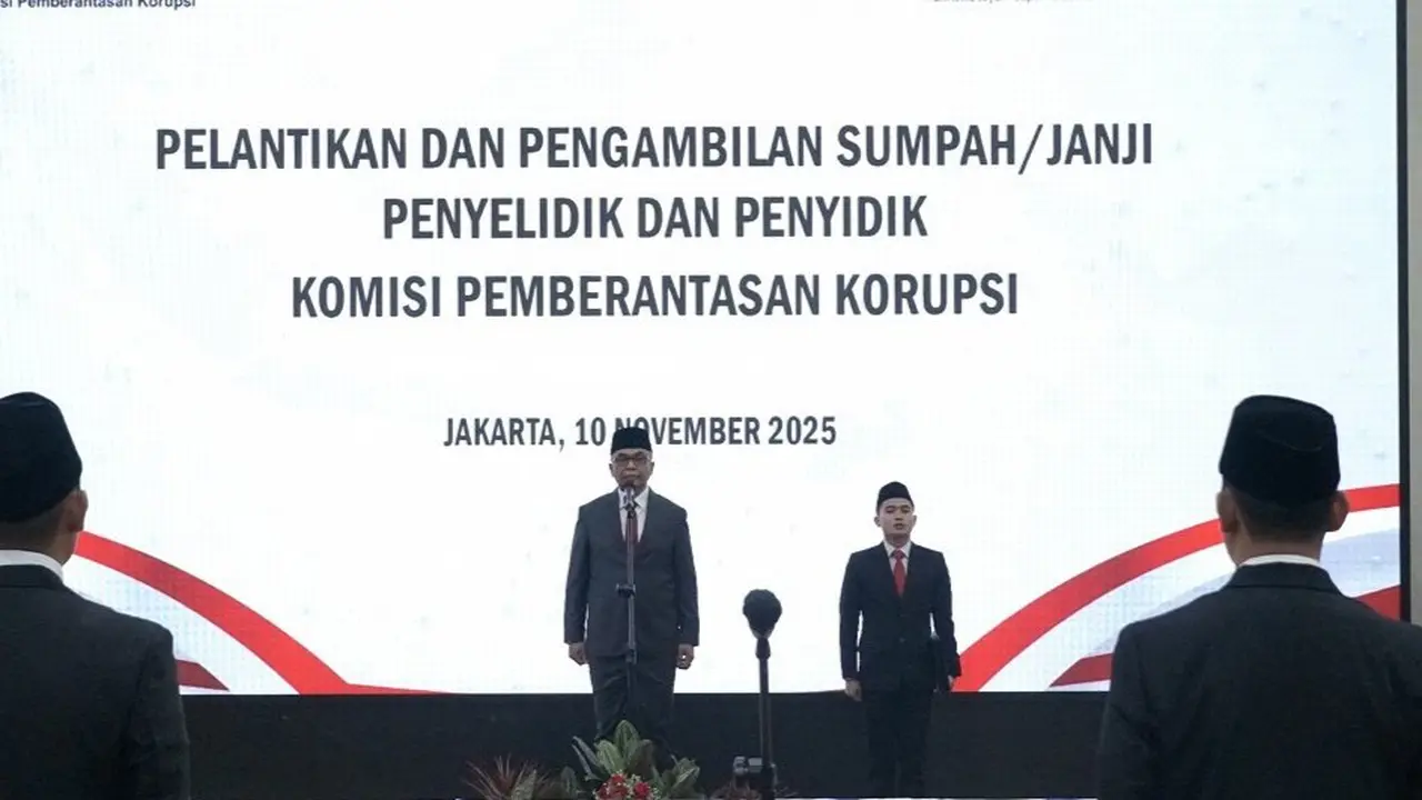 Ketua KPK, Setyo Budiyanto melantik dan mengambil sumpah 23 anggotanya yang terdiri dari 10 penyelidik dan 13 penyidik.