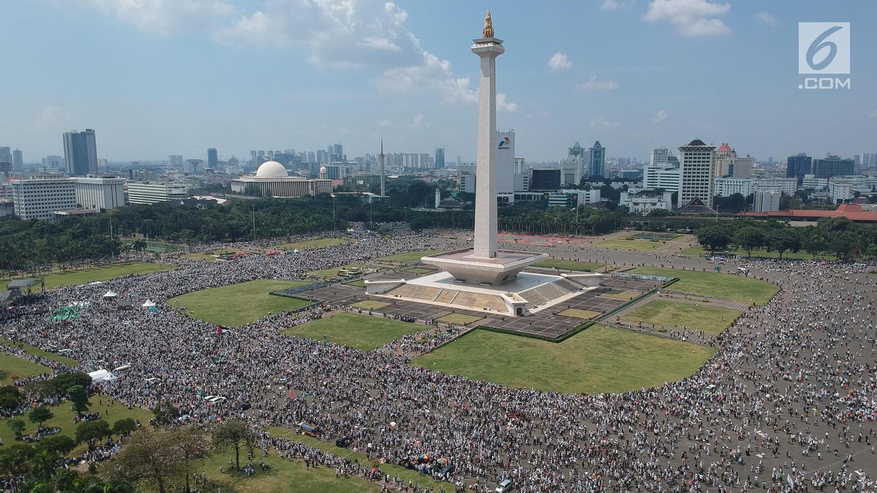 Melihat Aksi Bela Palestina 115 dari Udara