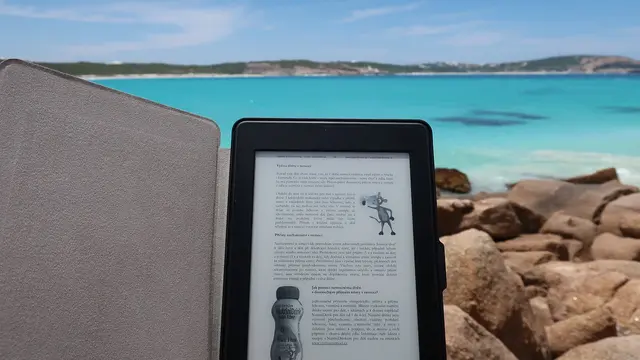 Ilustrasi ebook, pdf di Kindle Reader