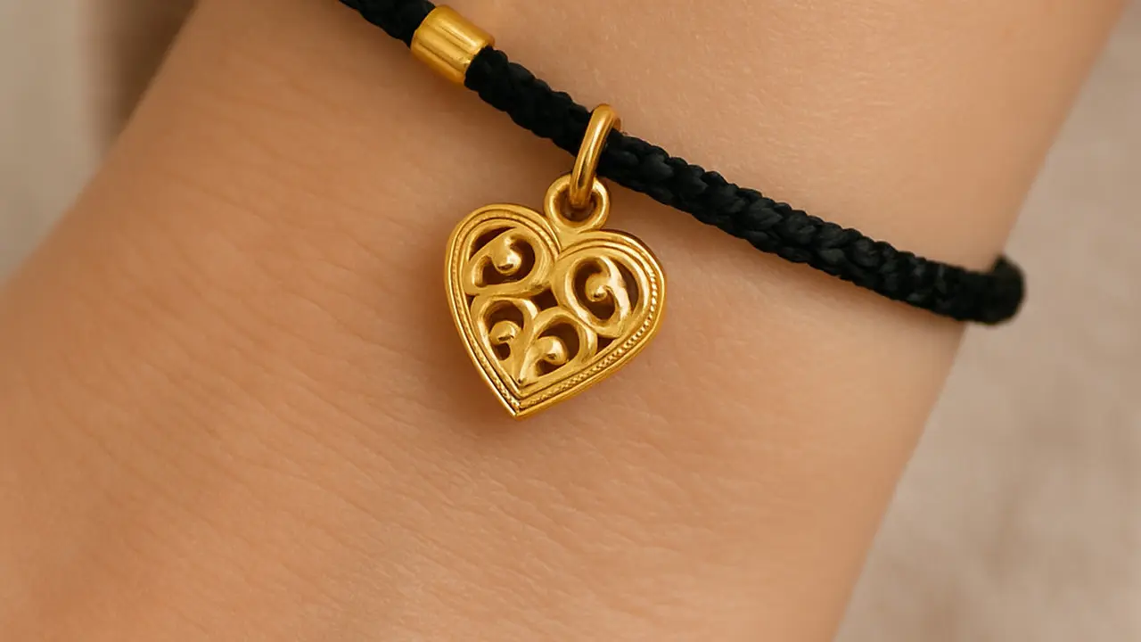 Model Gelang Emas Tali Hitam/ChatGPT