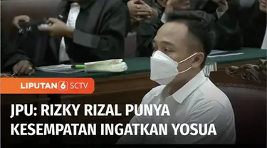 JPU membacakan dakwaan untuk Bripka Ricky Rizal yang dinilai turut serta dalam pembunuhan berencana terhadap Brigadir Yosua. Ricky sebenarnya punya kesempatan untuk mengingatkan Yosua bahwa nyawanya terancam, tapi tidak dilakukannya.