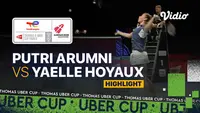 Berita video highlights pertandingan keempat Indonesia vs Prancis di Grup A Piala Uber 2020, di mana wakil tunggal putri Nandini Putri Arumni tak bisa melanjutkan pertandingan karena cedera, Senin (11/10/2021) sore hari WIB.