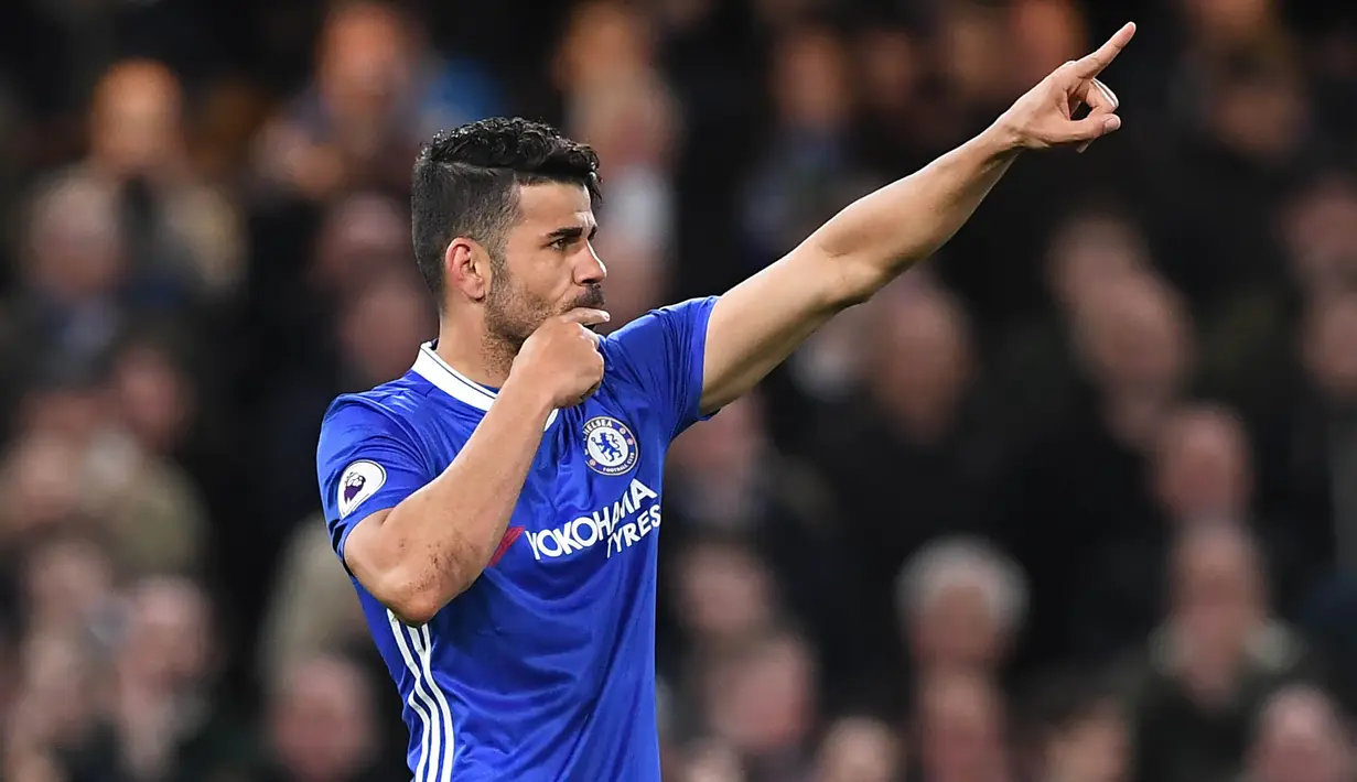4. Diego Costa (Atletico Madrid) - Chelsea mendatangkan striker Spanyol ini dengan harga 40 juta euro (Rp 620,51 miliar) pada 2014. Namun polemik dengan Antonio Conte menjadi dasar keinginannya untuk pergi dari Stamford Bridge. (AFP /Justin Tallis)