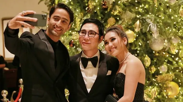 Potret Kompak Ayu Ting Ting dan Shaheer Sheikh Saat Hadiri Pesta