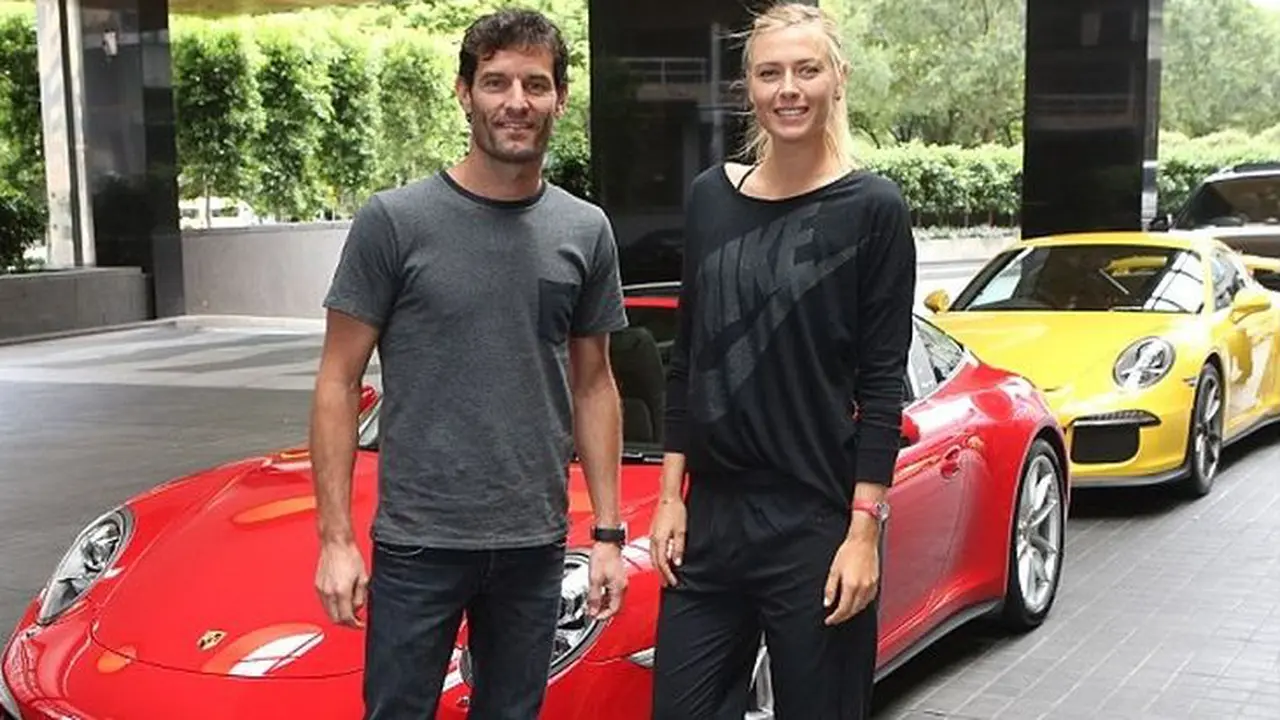 Lagi-lagi, Sharapova 'Dititah' Webber Sebelum Cicipi Porsche Baru