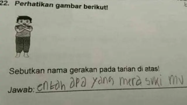 10 Potret Soal Nyeleneh Anak Sekolah, Malah Bikin Bingung