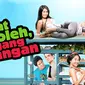 Saksikan film komedi Lihat Boleh Pegang Jangan yang dibintangi oleh Dewi Persik hanya di aplikasi Vidio. (Dok. Vidio)