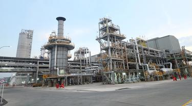 Salah satu pusat produksi Petrokimia Gresik. (Dian Kurniawan/Liputan.com)