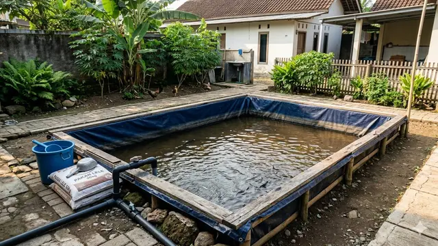 Model Kolam Ikan Lele