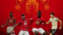 Manchester United - Marcus Rashford, Bruno Fernandes, Harry Maguire, Paul Pogba (Bola.com/Adreanus Titus)