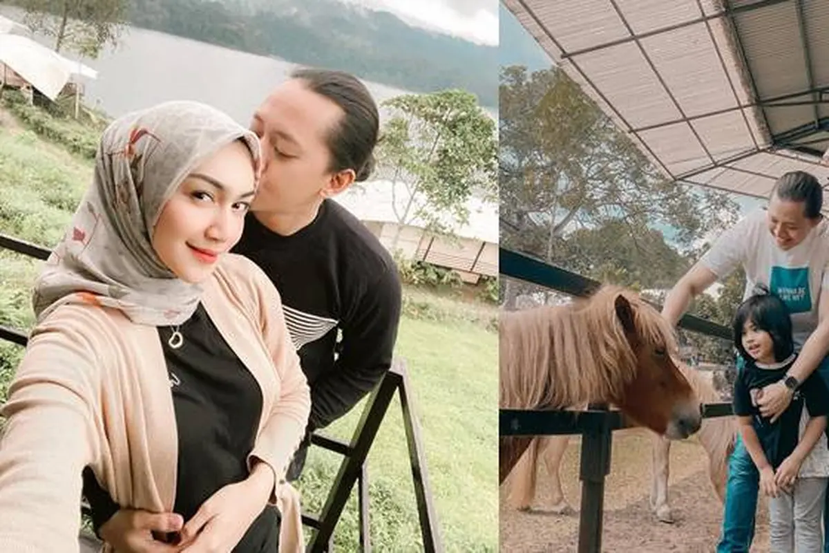 Seru Liburan Bareng, Ini 7 Potret Melody Prima Bersama Suami dan Buah Hati