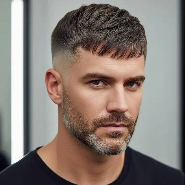 Model Rambut Pria Botak Keren yang Stylish (Image by Gemini AI)