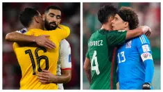 Hasil imbang 0-0 terjadi dalam dua laga pada matchday pertama di Grup C dan D Piala Dunia 2022 yang berlangsung Selasa (22/11/2022) malam WIB. Di Grup C, Meksiko berhasil menahan imbang Polandia berkat penampilan cemerlang kiper Guillermo Ochoa yang berhasil mementahkan eksekusi penalti Robert Lewandowski. Sementara di Grup D, Tunisia mampu menahan imbang Denmark dengan skor kacamata berkat aksi cemerlang kiper Aymen Dahmen sepanjang laga. (Kolase AP)