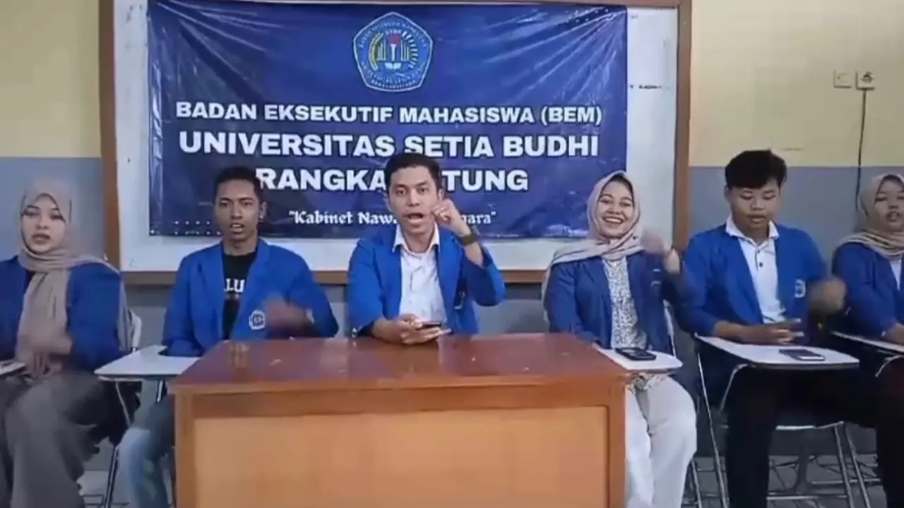BEM STIA Rangkasbitung, Lebak, Banten. (Minggu, 04/02/2024). (Yandhi Deslatama/Liputan6.com).