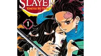 Manga berjudul Demon Slayer: Kimetsu no Yaiba (credit: gramedia.com)