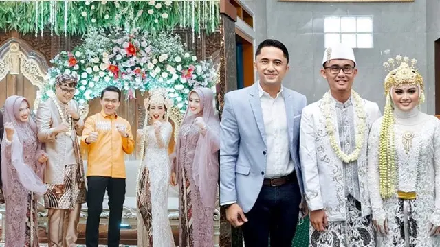 6 Potret Beda Gaya Sahrul Gunawan dan Hengky Kurniawan saat Hadiri Hajatan Warganya
