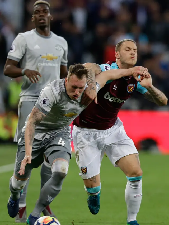 Skor Imbang, Pertandingan West Ham VS Manchester United Memanas