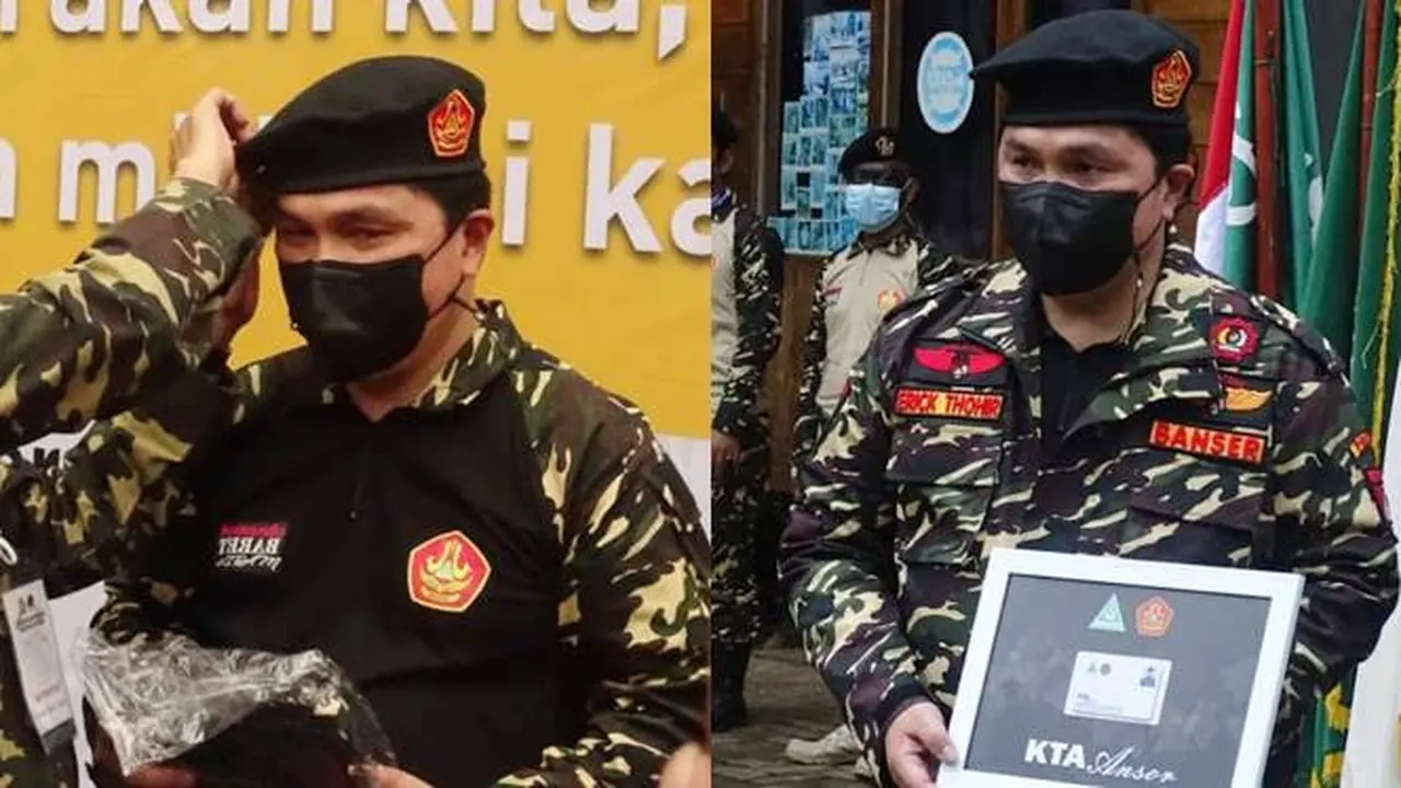 Jalani Diklatsar, Ini 6 Momen Erick Thohir Jadi Anggota Kehormatan Banser