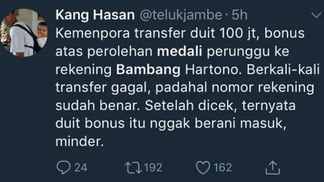 Bikin Ketawa Geli, Meme Kocak Jika Orang Terkaya Indonesia Dapat Bonus Asian Games 2018
