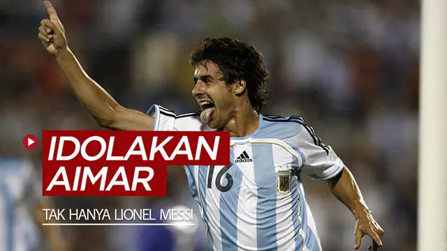 Berita video para pesepak bola dunia yang mengidolakan Pablo Aimar, termasuk Lionel Messi dan David Silva.