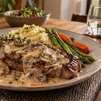 Beef Mushroom Sauce Ala Steakhouse (AI Generated)