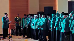 Partai Persatuan Pembangunan (PPP) kubu Djan Faridz menggelar Musyawarah Kerja Nasional (Mukernas) I di Jakarta, Rabu (10/12/2014). (Liputan6.com/Johan Tallo)