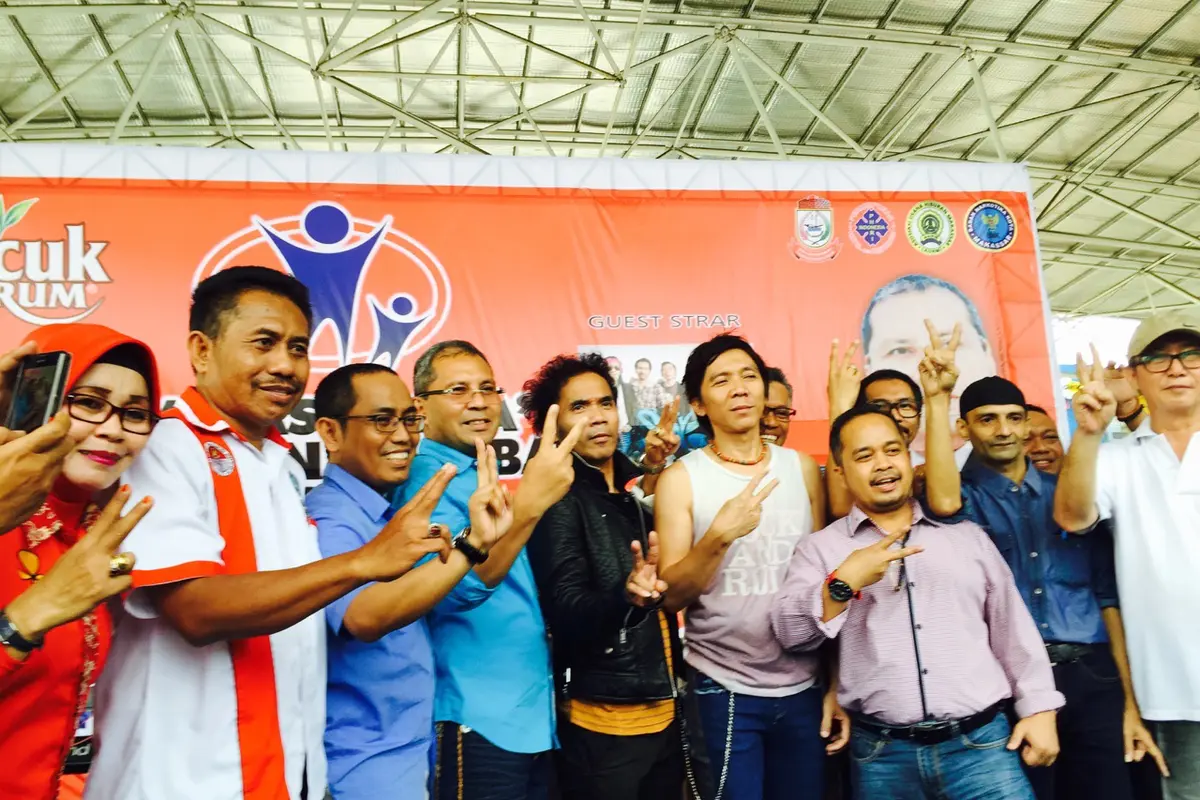 Slank kampanye anti narkoba di Makassar.