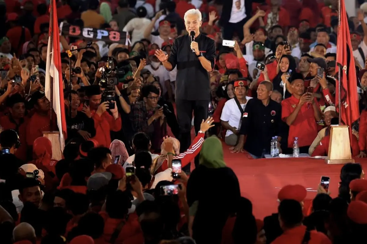 Bakal calon presiden Ganjar Pranowo di Sumatera Utara