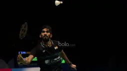 Tunggal putra India, Kidambi Srikanth, berhasil menjadi juara BCA Indonesia Open 2017 di JCC, Jakarta, Minggu (18/6/2017). (Bola.com/Vitalis Yogi Trisna)